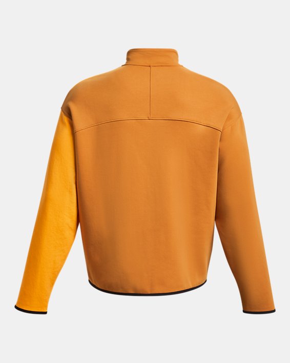 Men's UA Unstoppable Fleece ½ Zip, Orange, pdpMainDesktop image number 6